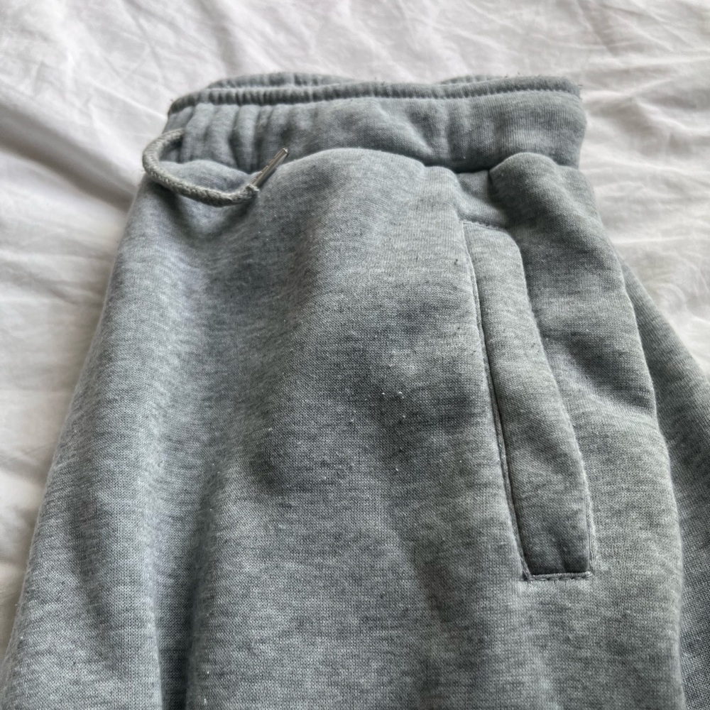 Grey Stacked Sweatpants